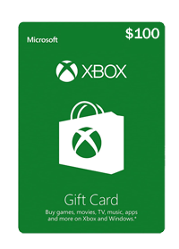 $100 X box Gift Card Digital Code